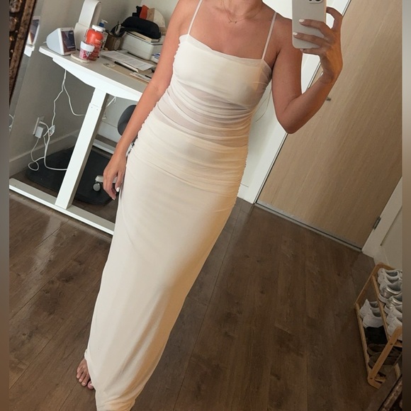 AFRM Jennan Dress gardenia size Large - Picture 1 of 2